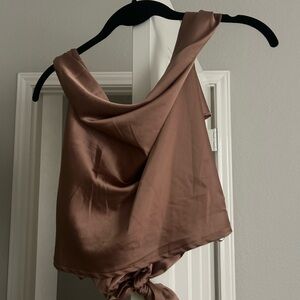DO+BE Copper Satin Top